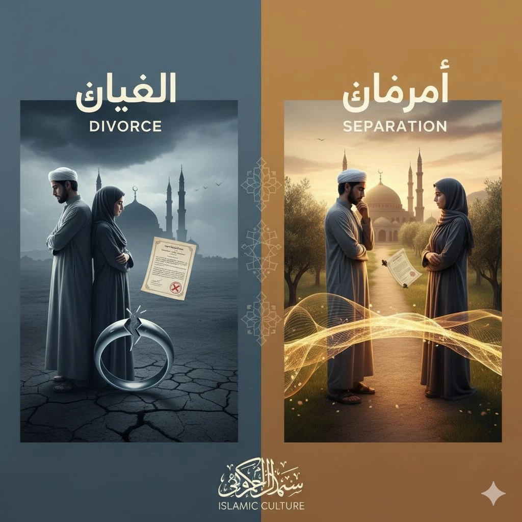 Divorce vs. Separation of Partners in Islamic Culture in Saudi, Pakistan, Canada, US, UK , India